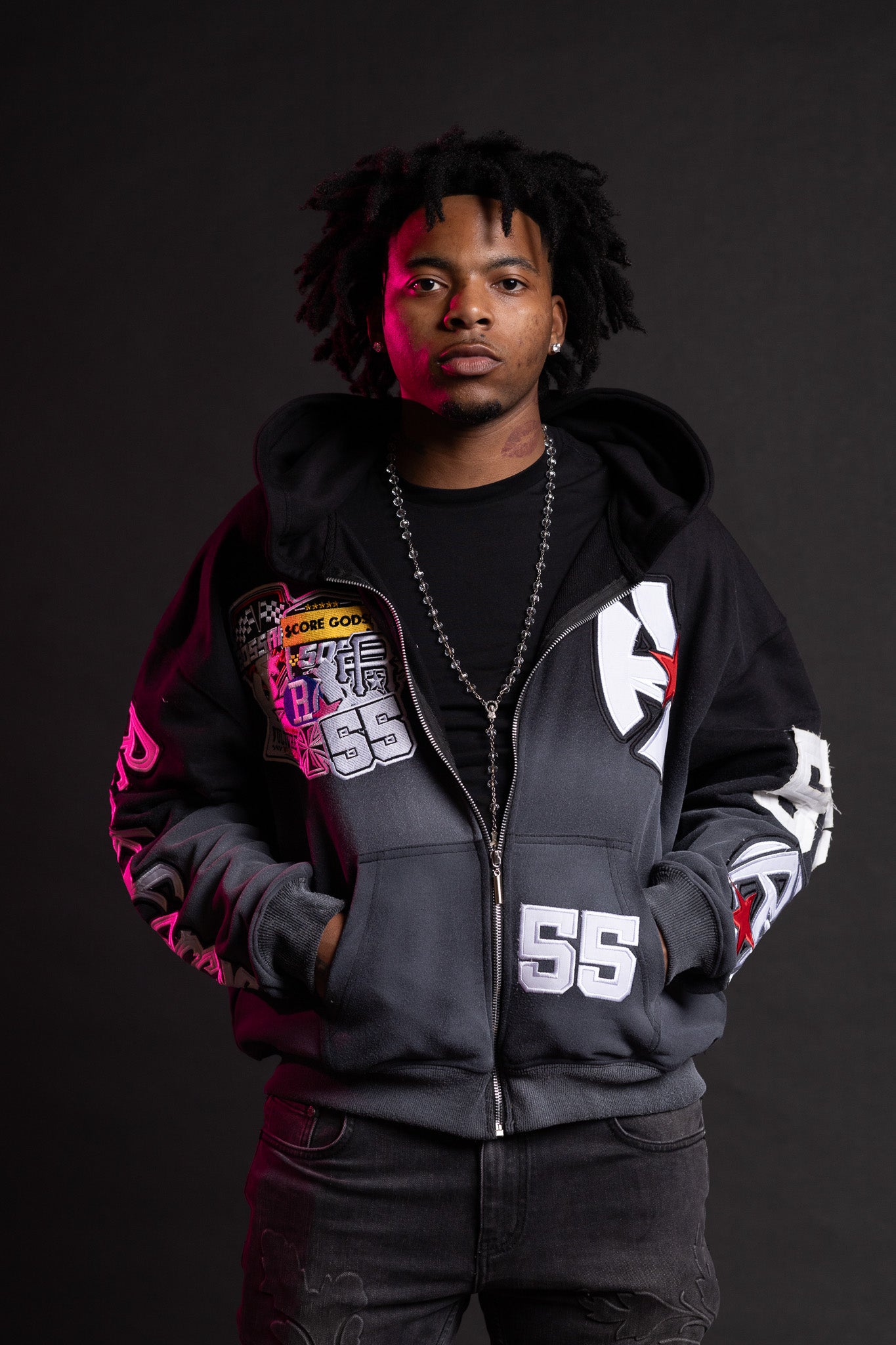 BLACK SCOREGOD JACKET