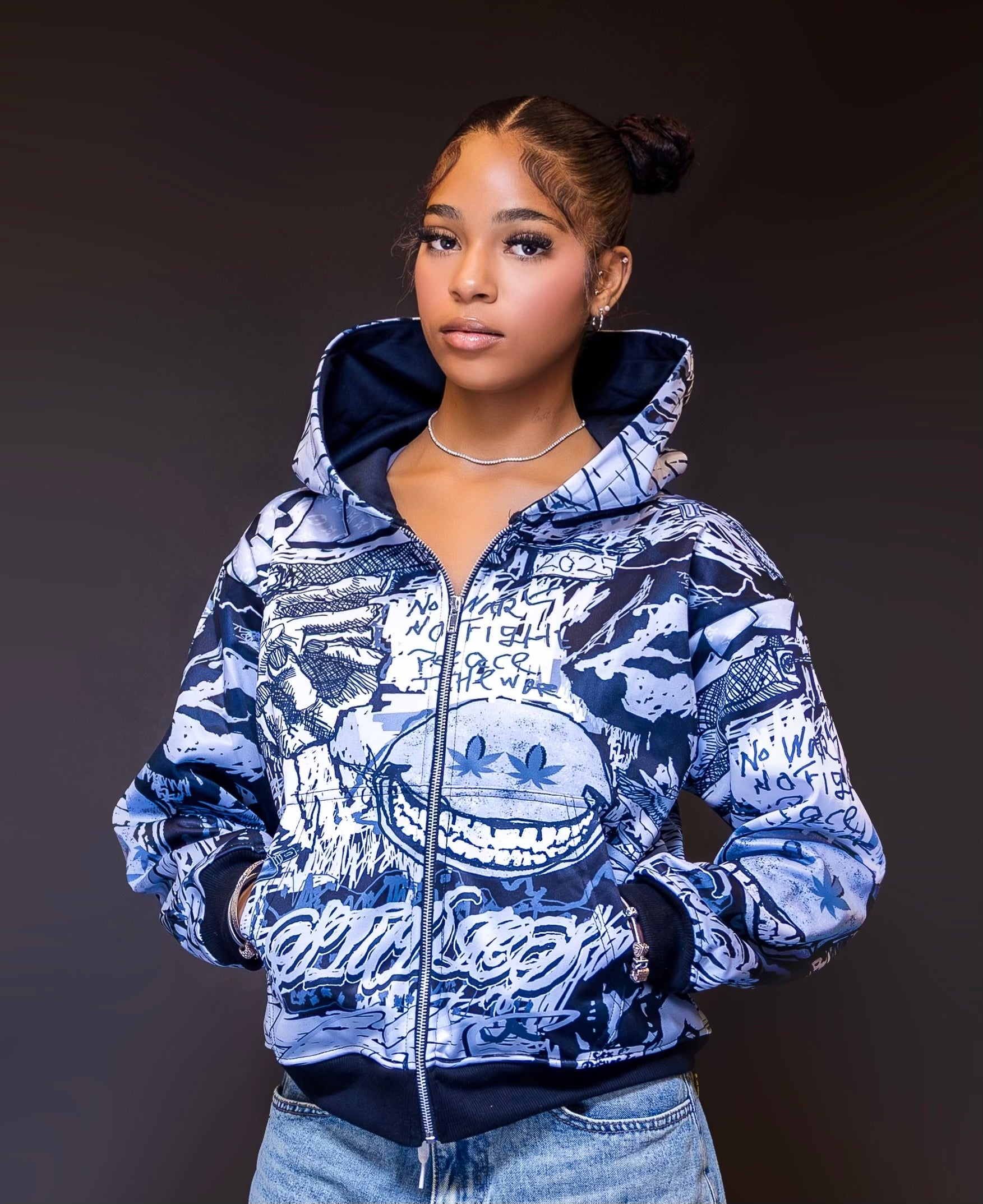 GRAFFITI JACKET GREY