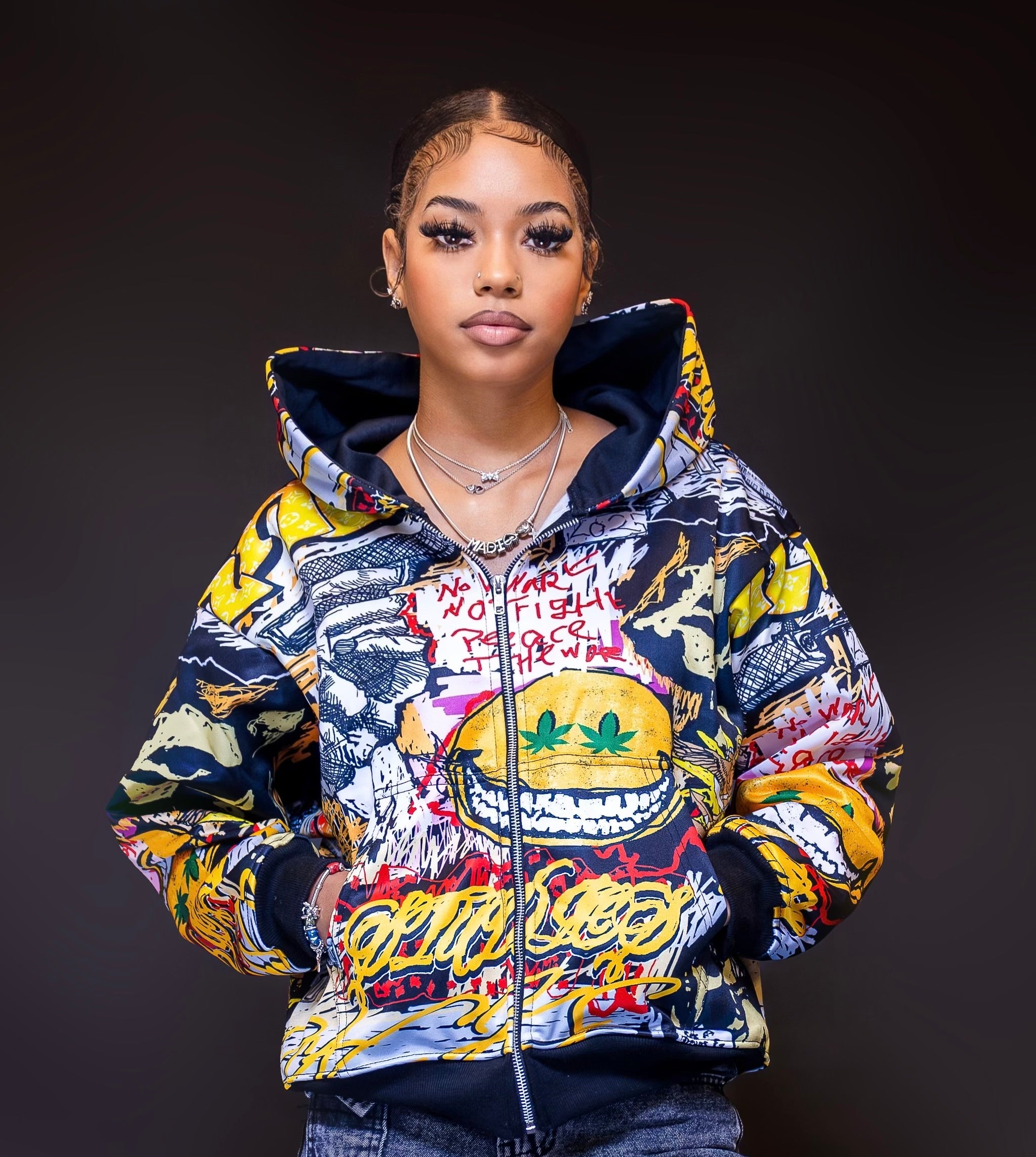 GRAFFITI JACKET YELLOW