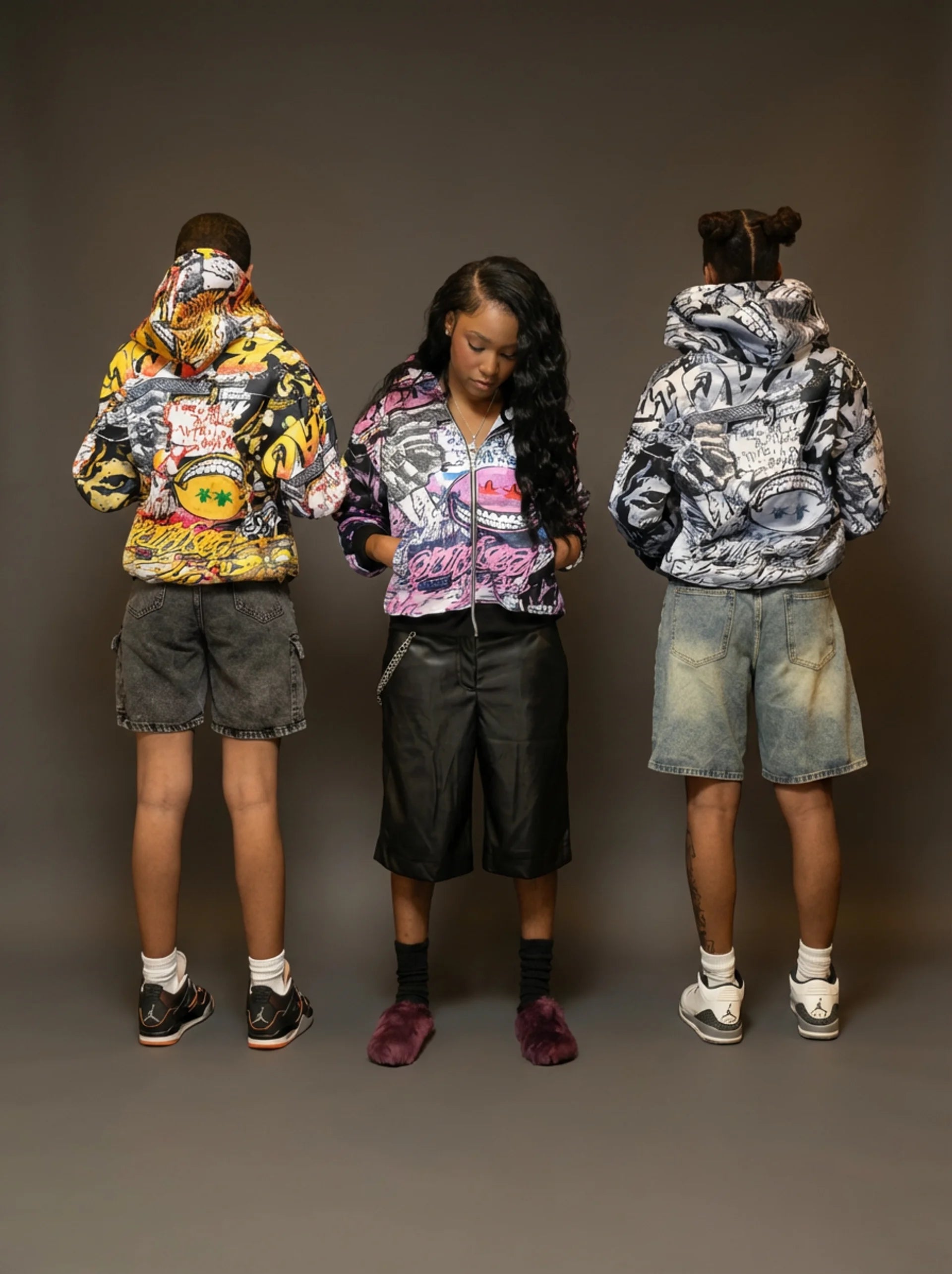 GRAFFITI JACKET PURPLE